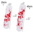 thumbnail image 3 of Bloody Knee Highs Socks Thigh High Socks Over the Knees Sock Long Tube Sock Halloween Cosplay Costume for Kids Hosiery, 3 of 9