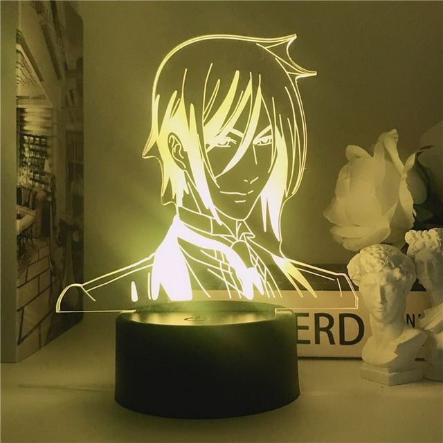 Luz nocturna LED 3D Black Butlers Sebastians Michaelis