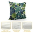 thumbnail image 4 of Nawypu  Navy Blue Green Teal Pillow Covers Modern Geometry Dahlia Floral Print Decorative Throw Pillow Covers Outdoor Farmhouse Cushion Case for Home Couch Sofa Bed Decoration, 4 of 5