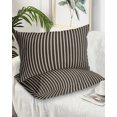 thumbnail image 2 of Vintage Brown Pillow Covers King Size 2 Pack, Ombre Abstract Minimalist Geometric Soft Bed Throw Pillowcases Breathable Cooling Long Lumbar Body Pillow Sham Cover for Bed Sofa 20''x36'', 2 of 7