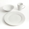 thumbnail image 2 of Gibson 118321 12 Piece Noble Court Fine Ceramic Dinnerware Set, White, 2 of 5