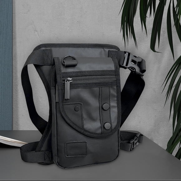 Accesorios para bolsa de pierna caída multifunción resistente al desgaste bolsa de muslo clásica riñonera bolsa de aparejos de pesca para montar a Negro DYNWAVEMX Bolsa de muslo para pierna