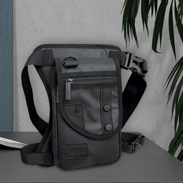 Accesorios para bolsa de pierna caída multifunción resistente al desgaste bolsa de muslo clásica riñonera bolsa de aparejos de pesca para montar a Negro DYNWAVEMX Bolsa de muslo para pierna