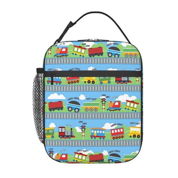 Train Lunch Bag Portable Thermal Lunch Box for Men and Women