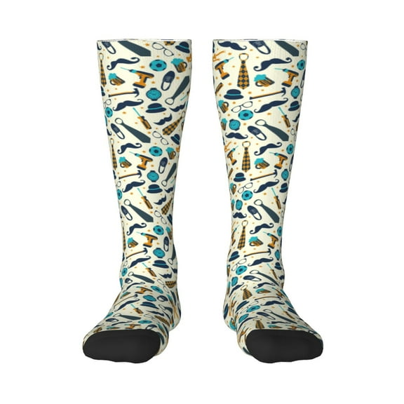 Logiee Fathers day Print Gift Stocking Stuffers,Adult Stockings,Novelty Socks,Funny Socks Birthday Running Walking Sleeping