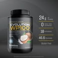 thumbnail image 2 of Proteína de suero de leche Evolution Nutraceutical WP100 sabor Coco Bote de 1400g, 2 of 7