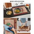 thumbnail image 5 of Large Induction Cooktop Protector Mat Christmas Cardinal Stove Top Covers for Electric Stove, Xmas Berry Farmhouse Wooden Grain Decorative Stove Burner Cover Mats, Glass Top Stove Cover, 5 of 7