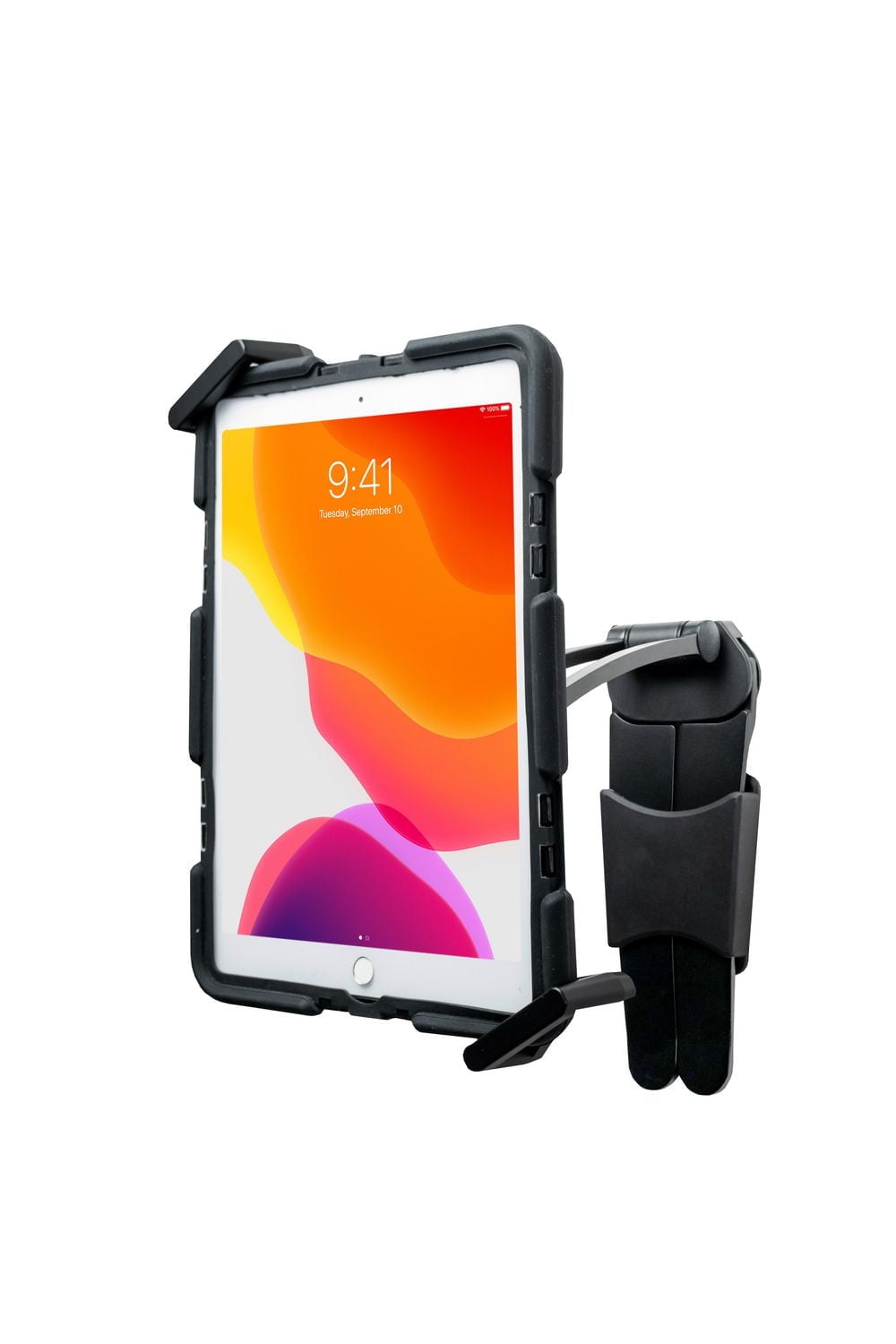 Support de tablette CTA Digital Multi-Flex de sécurité 2-en-1 de et support mural magnétique pour tablettes de 17.8 cm (7 pouces) à 35.6 cm (14 pouces) - Noir