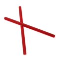 thumbnail image 1 of 1 Par Instrumento Musical Baquetas De Baquetas De Tambor Juguetes 30 Cm Rojo kusrkot Instrumento musical Orff, 1 of 7