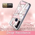thumbnail image 4 of Rosebono Compatible With Motorola Moto G Fast Case, Bling Glitter Sparkle Laser Polygon Marble Graphic Fashion Cute Colorful Skin Cover Shockproof Case for Motorola Moto G Fast, 4 of 5