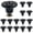 Black, variant on Green Ceramic knobs, Kitchen Cabinet Knobs, Retro Dresser Knobs, Drawer Knobs, Furniture Decorative Pulls(10Pcs)