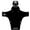 Black, variant on RideGuard PF1 - Front MTB Mudguard Mountain Bike Fender. Fits 24, 26, 27.5, 29, Plus Size and Fat Bikes. UK Made 100% Recycled Plastic Waste 100% Recyclable.