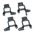thumbnail image 1 of Paquete de 4 piezas de aros de choque de aluminio Torre delantera y trasera para actualización de orugas de roca -4 RC 1:10 Negro CUTICAT Soporte de torres de choque trasero delantero, 1 of 8
