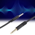 thumbnail image 2 of Cable de Auriculares Negro, TPE Enchufe Chapado en Oro de 3,5 mm a 3,5 mm Cable Anti-interferencia Plug and Play Juego de Auriculares para Logitech A10 Amonsee No, 2 of 5
