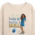 thumbnail image 3 of Barbie - This is How I Roll Holiday - Women's Lightweight French Terry Long Sleeve Shirt, 3 of 5