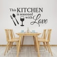 thumbnail image 5 of SSZMDLB under $5 Removable Wall Sticker, Wall Decals for Kitchen, Removable Vinyl Wall Art Quote Sticker, DIY Home Decor for Wall, Smooth Surface Application, Bedroom Living Room Office Accent, 5 of 6