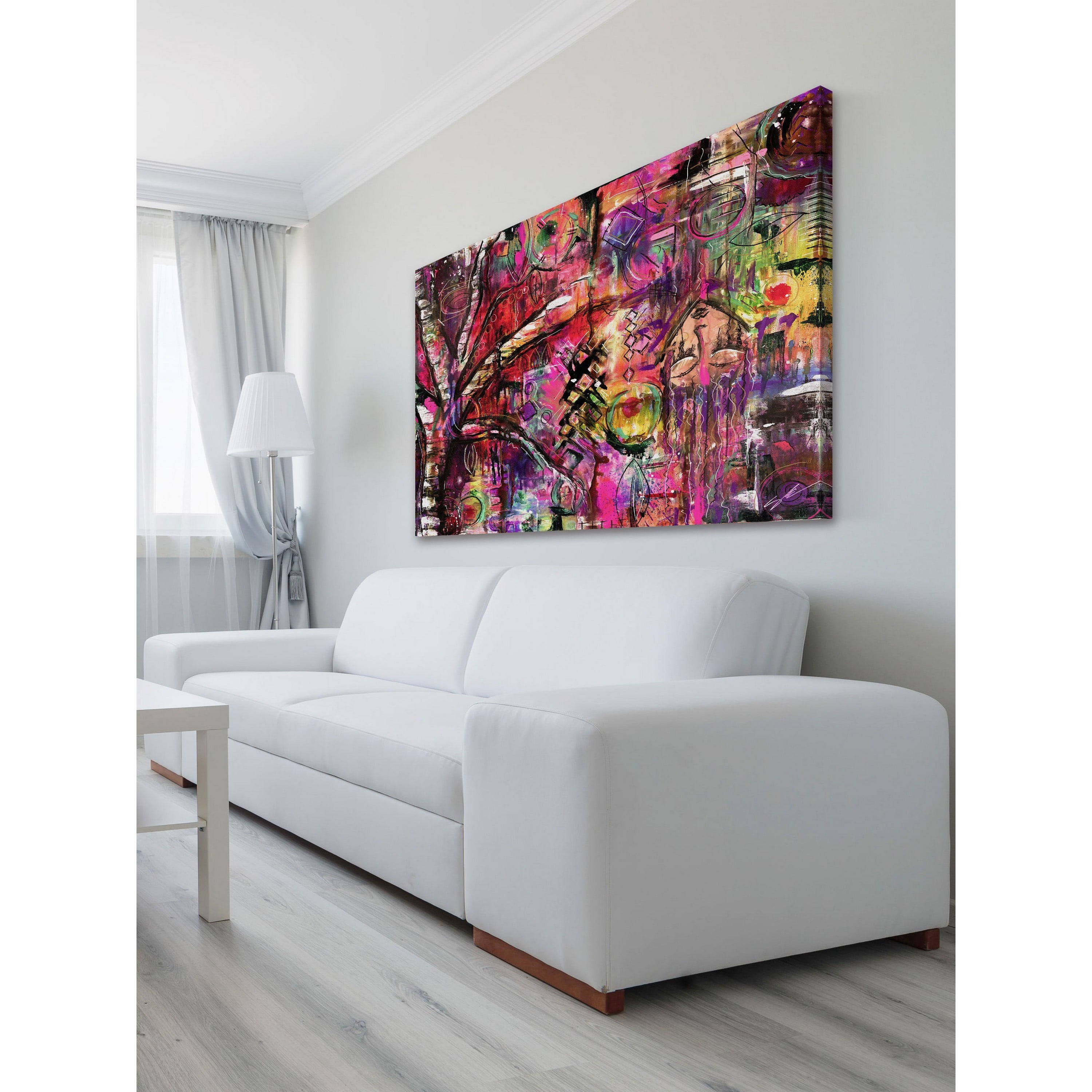 "Abstract Surrealism" Painting Print on Wrapped Canvas