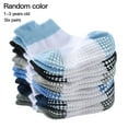 thumbnail image 1 of Maoww 6 Pairs Color Random Baby Cotton Socks Breathable Elastic Infant Toddler Crew Socks, Splice Color, Boy, 1-3 Years Old, 1 of 9
