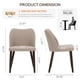 thumbnail image 3 of Sillas de comedor COLAMY tapizadas, juego de 4 patas de tela y madera, 3 of 5