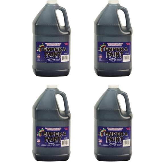 Set de pintura Constructive Playthings, lavable al temple, 4 L, negro
