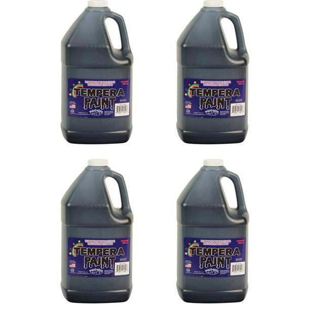 Set de pintura Constructive Playthings, lavable al temple, 4 L, negro