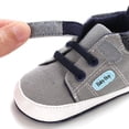 thumbnail image 5 of Infant Baby Boys Girls Canvas Toddler Sneakers Rubber Sole Non-Slip Candy Shoes First Walkers Prewalker Crib Shoes, 5 of 6