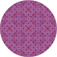 thumbnail image 1 of Ahgly Company Machine Washable Indoor Round Transitional Purple Area Rugs, 8' Round, 1 of 7