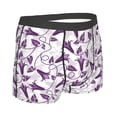 thumbnail image 3 of Daiia Violets Flowers Men's Underwear Boxer Briefs, Cotton Stretch Moisture-Wicking Underwear-XX-Large, 3 of 9