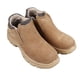 thumbnail image 3 of par de zapatos con puntera de acero sin cordones y suela sólida de gamuza, antideslizantes, a prueba de perforaciones, transpirables, botas de trabajo con punta de acero para hombres trabajadores 42, 3 of 15
