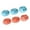Blue and orange, variant on Jesscasday Pack Of 6 Controller Silicone Grip Caps Twin Height Design Anti Slip Protective