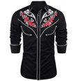 thumbnail image 1 of Camisa de hombre de alta calidad, estilo étnico tribal occidental, diseño de diseñador, rosa, lujo, para hombre, deportes, ocio, fiesta al aire libre, novedad de, 1 of 6