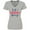AC-Heather Grey, variant on Inktastic 4th of July Let Freedom Ring with Stars Women's V-Neck T-Shirt