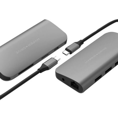 Hyper - HyperDrive 9-in-1 USB-C Hub - Space Gray
