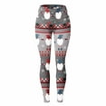 thumbnail image 5 of Holiday Womens Christmas Leggings Brushed High Waist Trendy Elk Reindeer Warm Winter Yoga Pants Thermal Leggings Christmas Gifts, 5 of 6