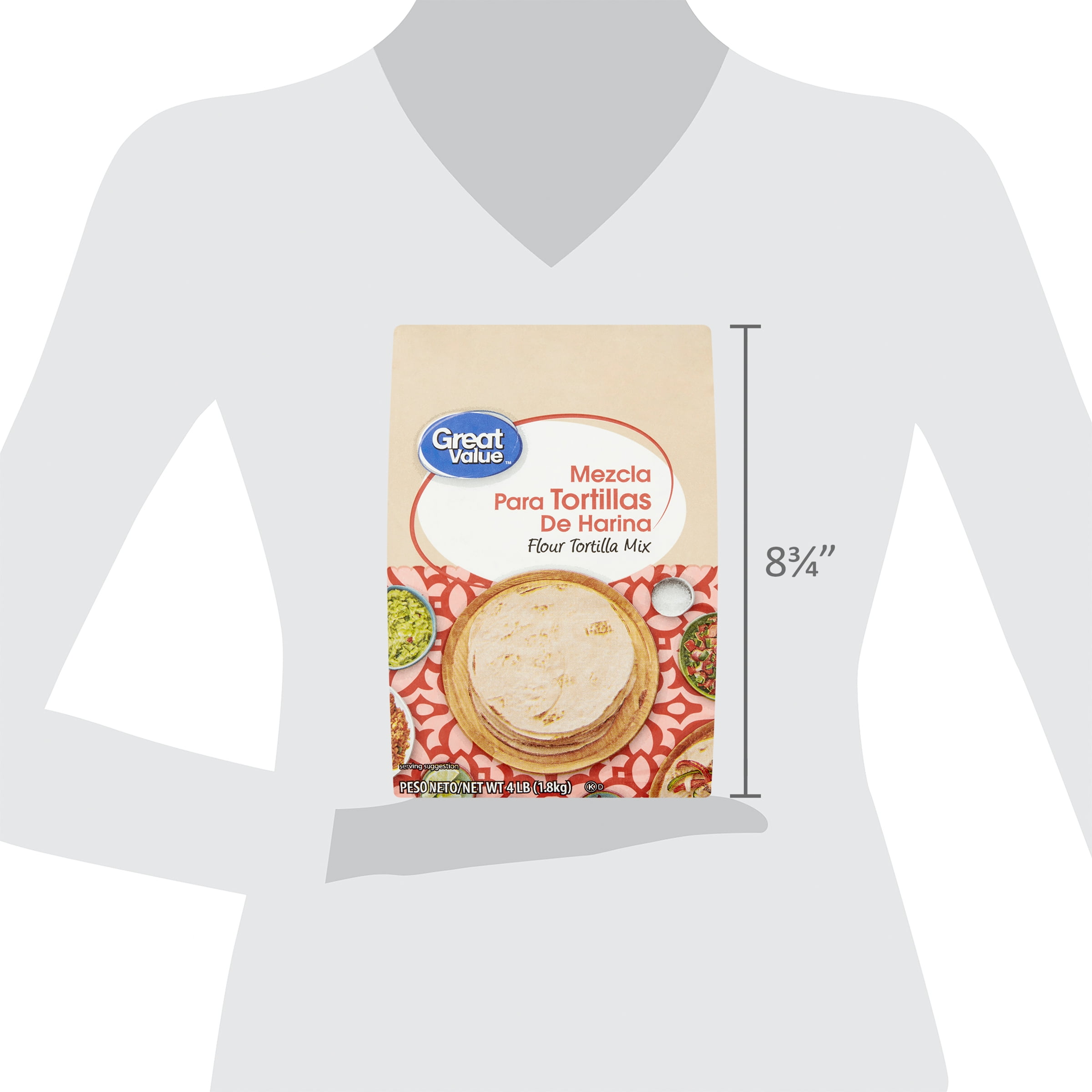 Great Value Flour Tortilla Mix, 64 oz