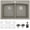 Concrete, variant on Karran Usa QT-710-BR-PK1 Quartz Qt 33" Drop In Double Basin Quartz Composite Kitchen Sink