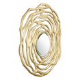 thumbnail image 1 of Zuo A12211 Aqua Round Mirror, Gold, 1 of 5
