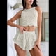 thumbnail image 5 of Pijama de Verano con Estampado de Leopardo para Mujer, Sin Mangas, Amor M, 5 of 9