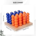 thumbnail image 3 of Educational Toy 4 in A Game Wooden Strategy Board | Fast Pattern Challenge Ring Stack Puzzle for 2 Players| Competitive Tabletop Brain Teaser for Family Game Night| Stack Solve Set with Racks Stem To, 3 of 9