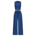 thumbnail image 1 of Conjunto de Ropa Casual para Mujer PRETTYGARDEN Azul Oscuro XXL, 1 of 8