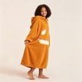 thumbnail image 6 of Unisex Adult Pumpkin Onesie Pajamas, Pumpkin Onesie Pajamas Plush Jack-O-Lantern One-Piece Hooded Jumpsuit, Halloween Big Mouth Monster Sleepwear, 6 of 22