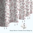 thumbnail image 6 of Red Christmas Sketch Pattern Shower Curtain 36"x72" ,Bathroom Decorative Shower Curtains Set with 12 Hooks,Modern Waterproof Washable Shower Curtain, 6 of 6