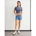 thumbnail image 2 of Crew Neck Basic Crop top, 2 of 5
