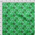 thumbnail image 3 of oneOone Cotton Jersey Green Fabric Florals Diy Clothing Quilting Fabric Print Fabric By Yard 58 Inch Wide, 3 of 4