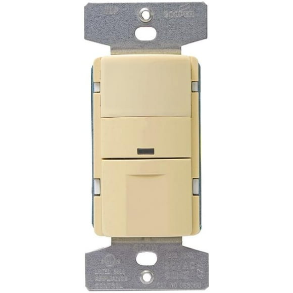 Cooper Wiring 638270 Standard Occupancy & Vacancy Sensor Switch, 600 watt, 120 VAC, 450 Sq-ft., 180 deg - White