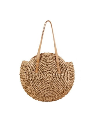 Round Wicker Purse