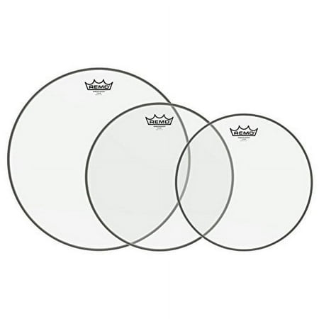 Remo PP-1190-BA Ambassador Clear Tom Drumhead Pack - 12", 13" & 16"
