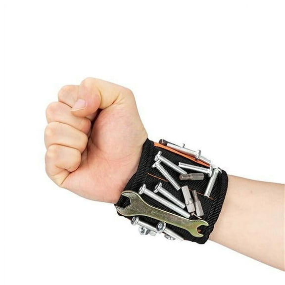 Father's Day Gift Magnetic Wristband, Super Strong Magnets Holds Screws, Nails, Drill Bits, A Black DIY Magnet Wristband, A Unique And Cool Gift Item For - Men/Women, Dad, Guys, Husband, Boyfriend