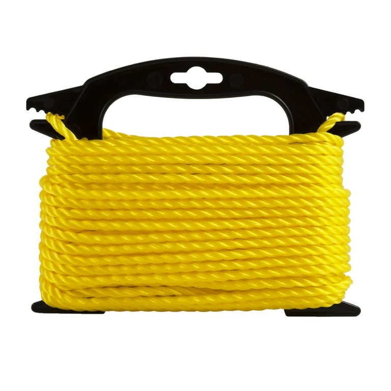 3/4 in. x 150 ft. Polypropylene Twist Rope, Yellow