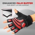 thumbnail image 6 of WYOX Weight Lifting Gloves Black S, Gym Workout Gloves for Men & Women, Padded Grip, Fitness Accessories, 6 of 10